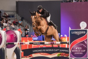 Winners of the Longines FEI Nations Cup™ Jumping Madrid were Roger Yves Bost FRA riding Sydney Une Prince. Photo FEI/Lukasz Kowalski